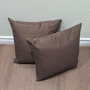 Pottery Barn Rich Brown Accent Pillows